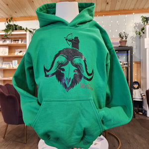 Umimmak green youth hoodie