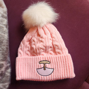 Pink uluk beanie