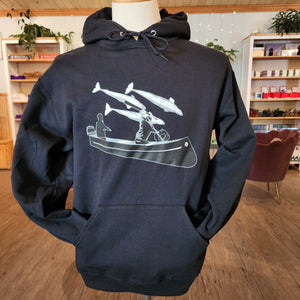 Black beluga hunt hoody