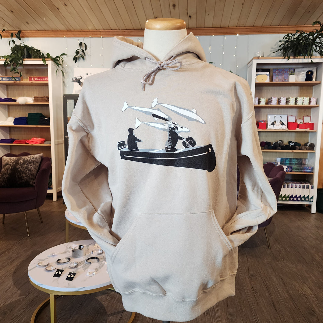 Stone beluga hunt hoodie