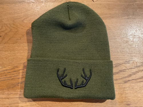 Army green natjuk beanie