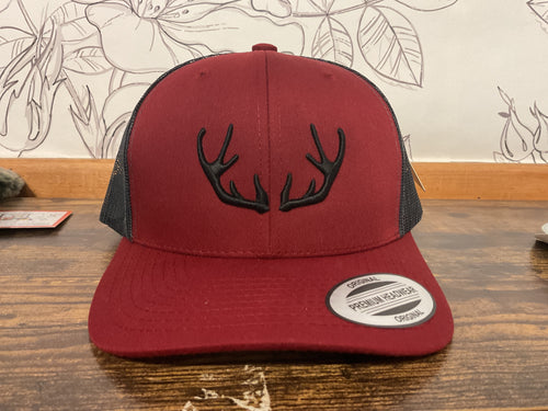 Burgundy Natjuk snapback cap