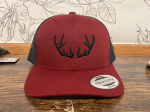 Burgundy Natjuk snapback cap