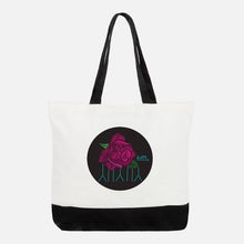 Load image into Gallery viewer, 2 sided Rose+Fireweed&#39;n tunniit tote bag