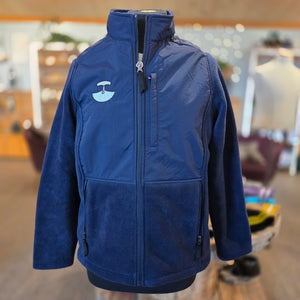 Uluk navy fleece jacket