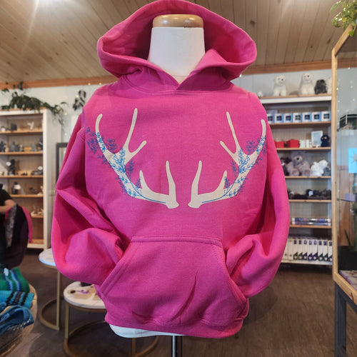 Youth pink Floral Natjuk hoodie