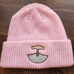 Baby pink uluk beanie