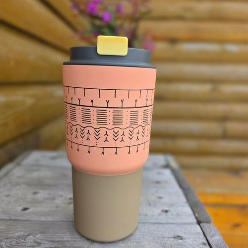Pink + beige Tunniit thermos