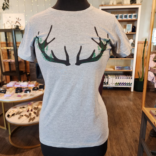 Floral Natjuk grey Tee