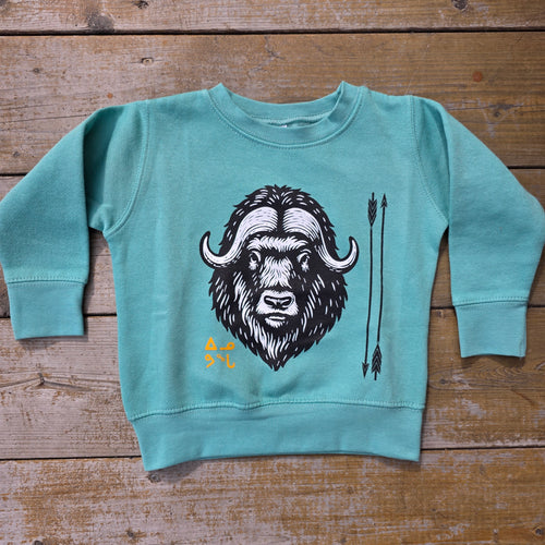 Toddler blue Umimmak crewneck