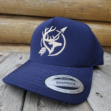 Load image into Gallery viewer, Navy hunter snapback cap