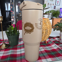 Load image into Gallery viewer, Drum beige tumbler 1.2L