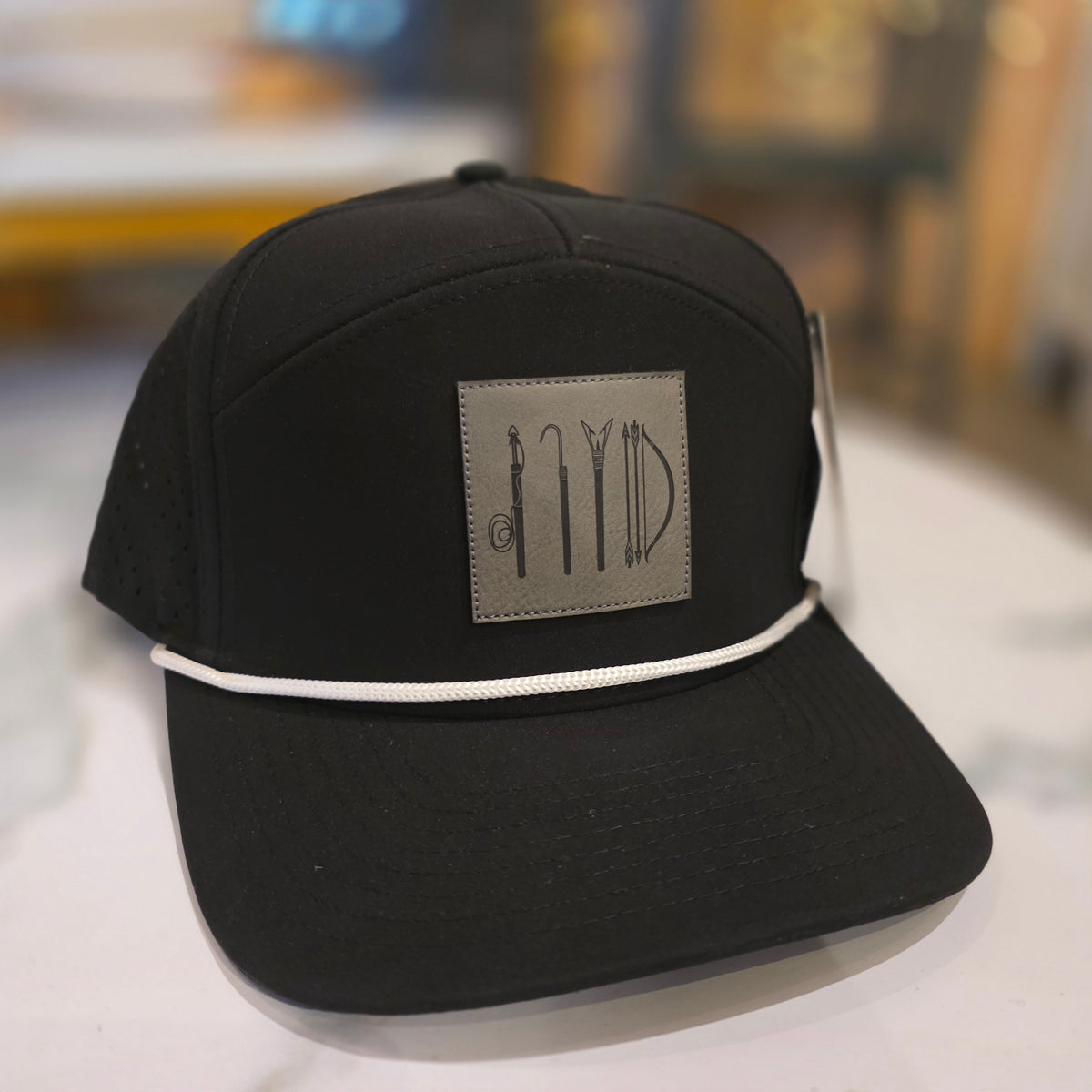 Black traditional tools tradesman cap – Inuuvunga Designs