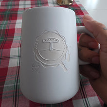 Load image into Gallery viewer, White etched drum mug