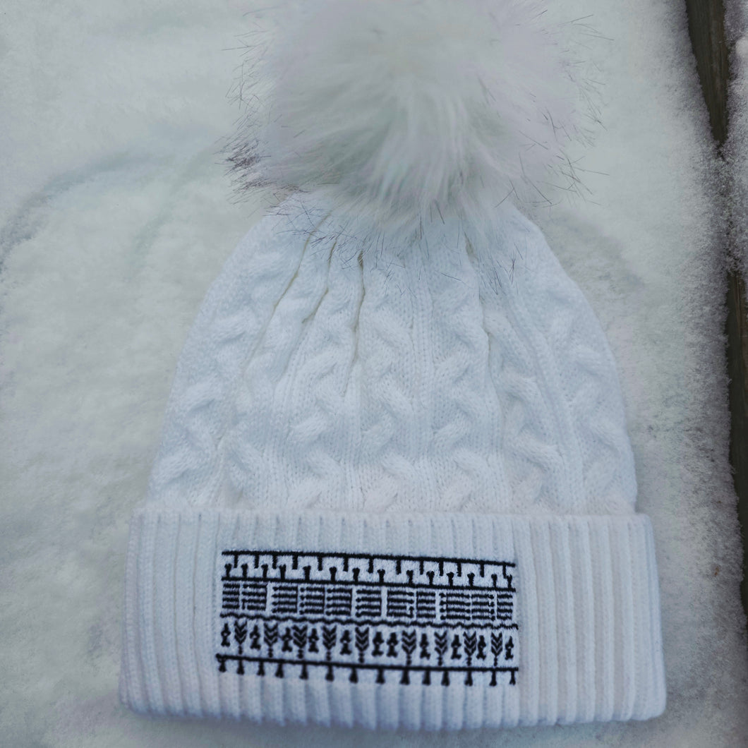 beanie - white + black Tunniit