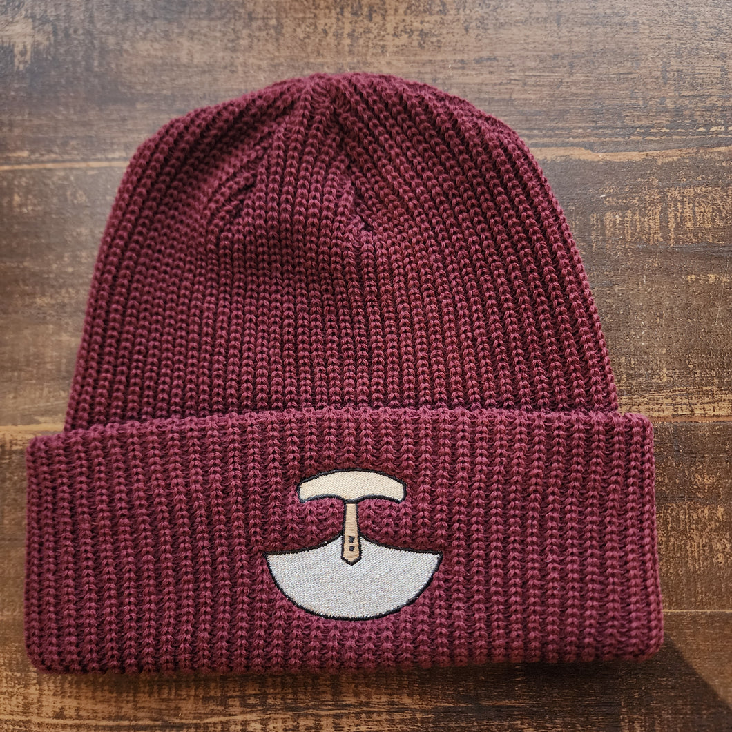 Burgundy uluk beanie