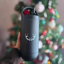 Load image into Gallery viewer, Natjuk black thermos/water bottle  900ml