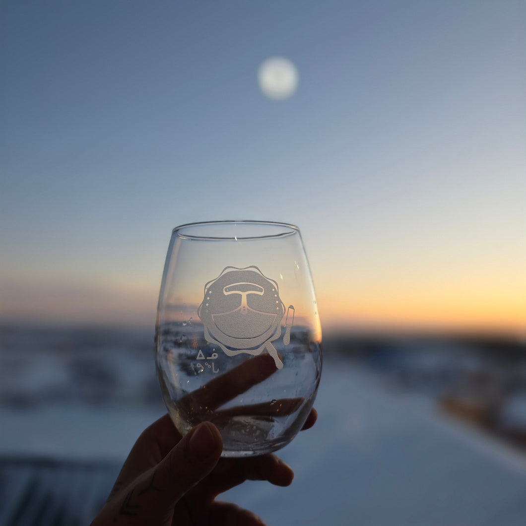 Drum glass - stemless wine glass – Inuuvunga Designs
