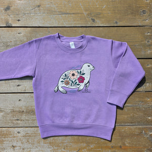 Toddler PUIJIK purple crewneck