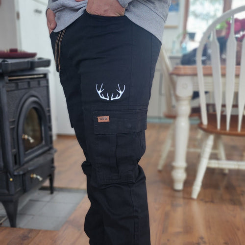 Black Cargo Natjuk pants