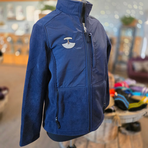 Uluk navy fleece jacket