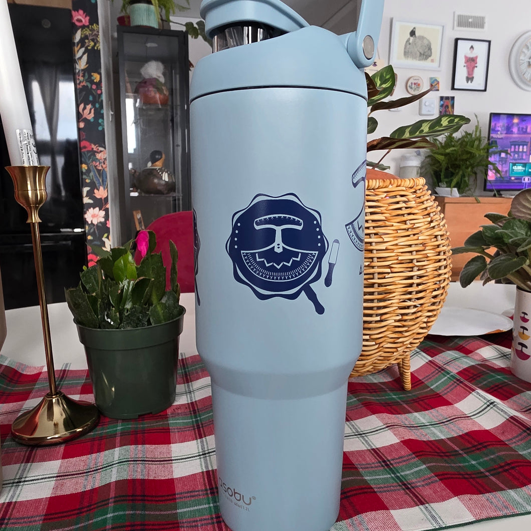 Drum stainless steel tumbler 1.2L