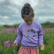 Load image into Gallery viewer, Toddler purple crewneck