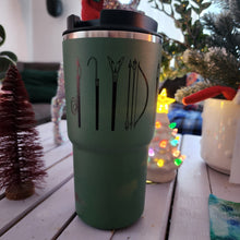 Load image into Gallery viewer, Traditional tools green thermos