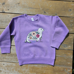 Toddler PUIJIK purple crewneck