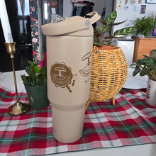 Load image into Gallery viewer, Drum beige tumbler 1.2L