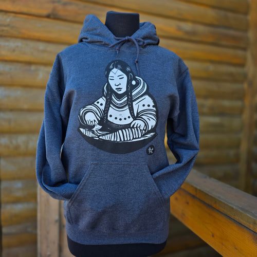 Dark grey pitsilik hoodie